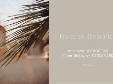 Projet de Rénovation Mr & Mme DESMOULINS 
Objectif créer un intérieur style Bohème & Coloré 

Cahier des charges: 

- Manque de rangement en général 
- Trop...